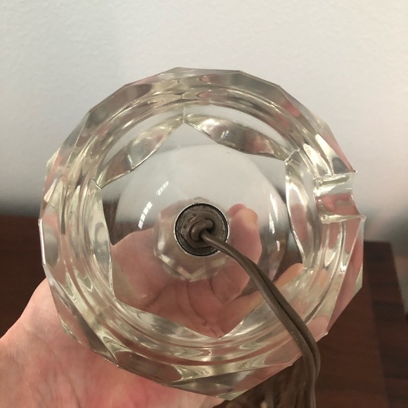 Vintage 1940s 1950s Crystal Boudoir Lamp Beautiful Works Art Deco - Picture 3 of 8